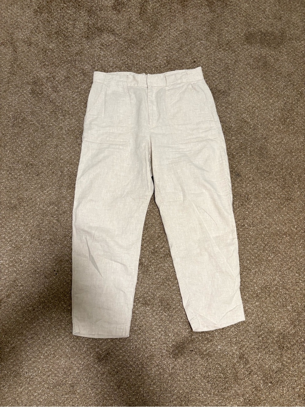 Banana Republic Light Cream Chino-Style Pants